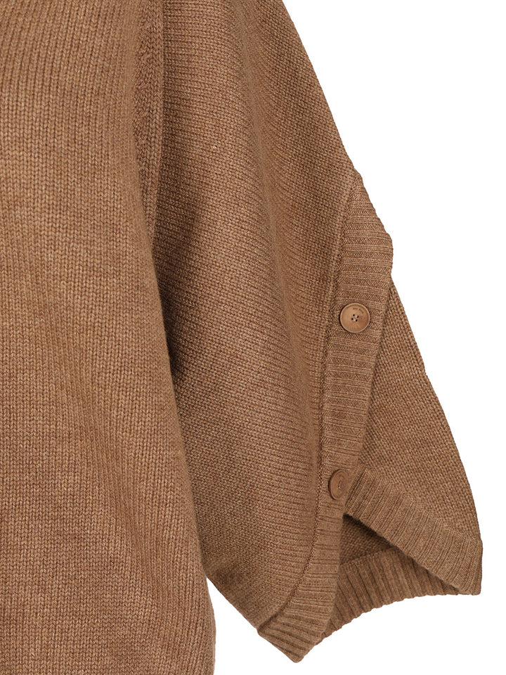 Max Mara Wool And Cashmere Cardigan Knitwear - Marrone | 2e6ae7a8fa48c09893adcce9e641ef36e524c051