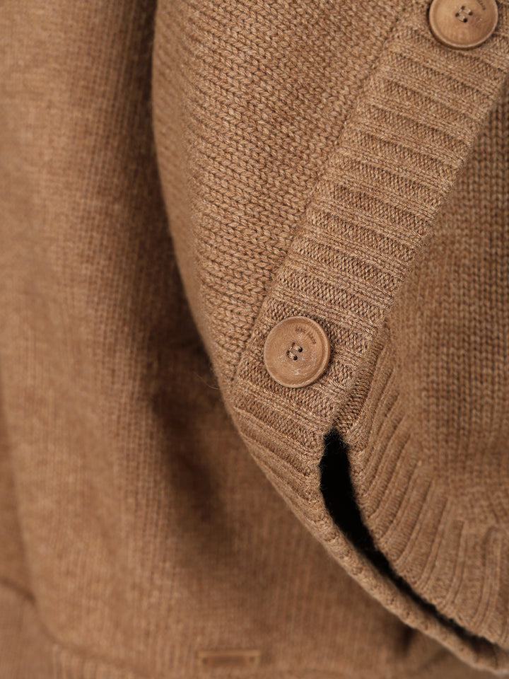 Max Mara Wool And Cashmere Cardigan Knitwear - Marrone | 4052a6dfa563a037013a6560a9470c98897516bc