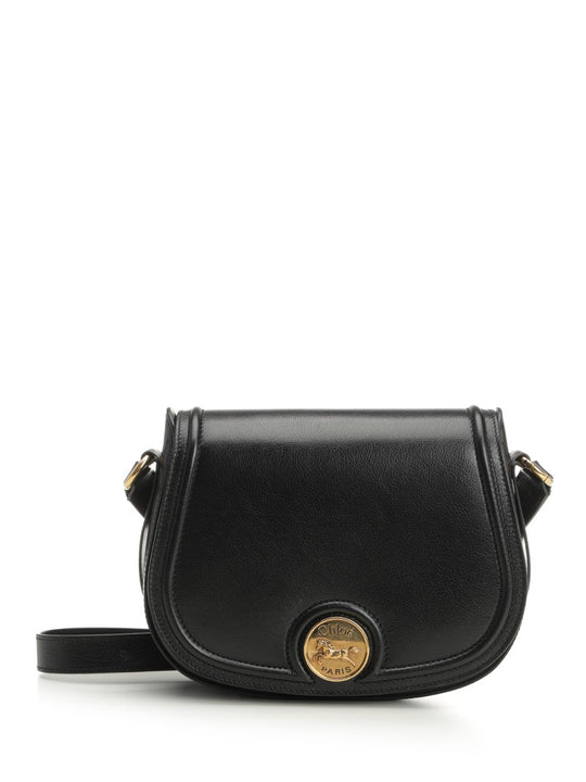 Horse Medal Crossbody Bags Nero
