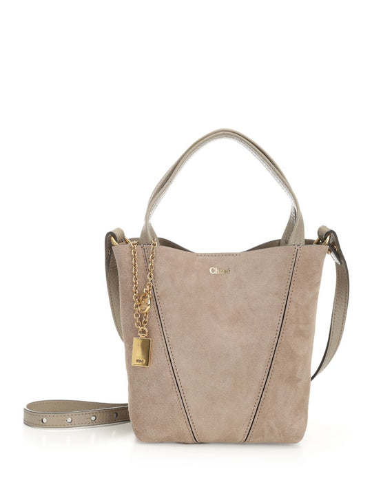 Chloé Spin Handbags Grey