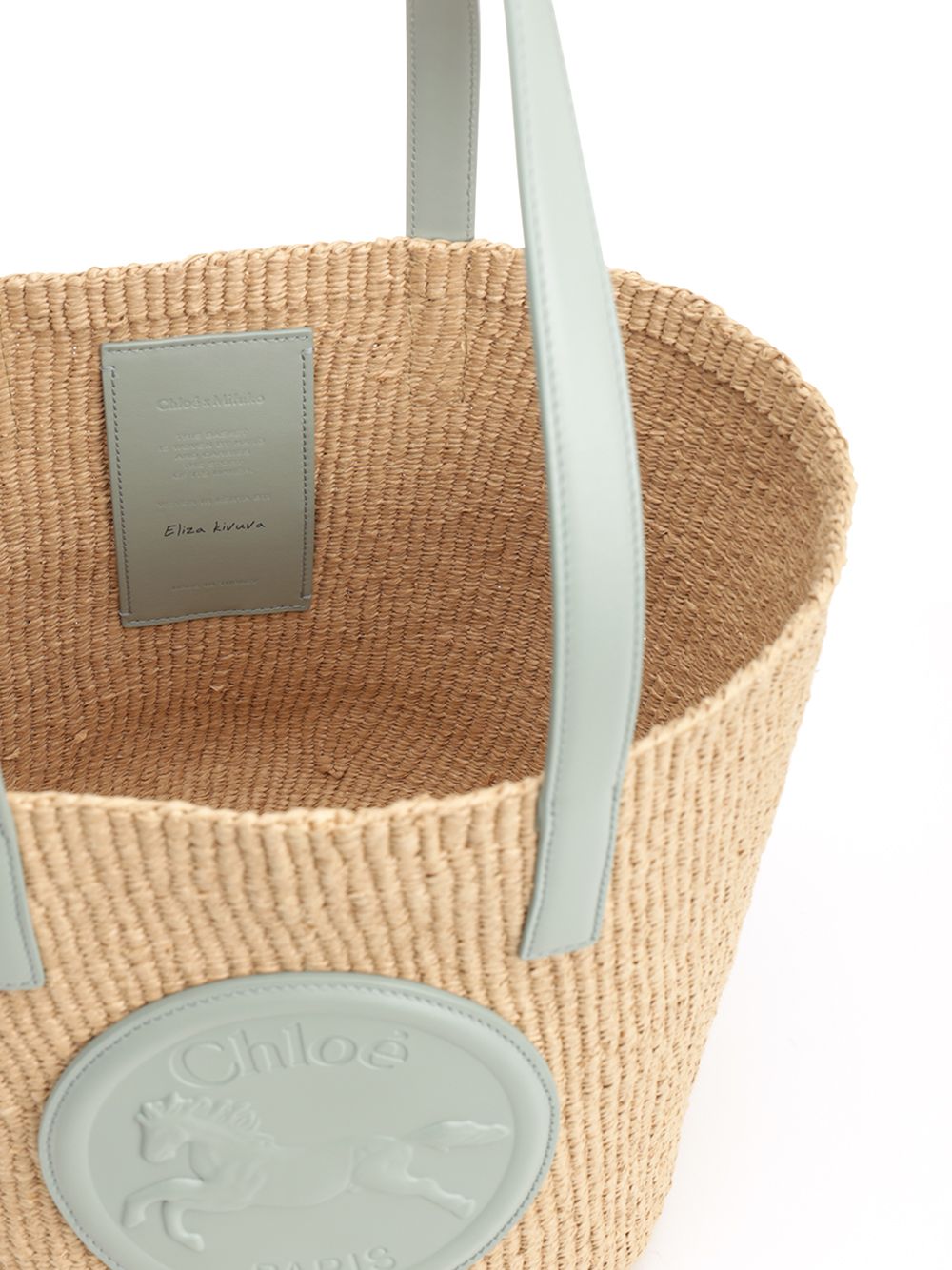 Chloe' Horse Medal Shoulder Bags - Beige | 8903443ede8ecca481bebec85006facbd6eb442c