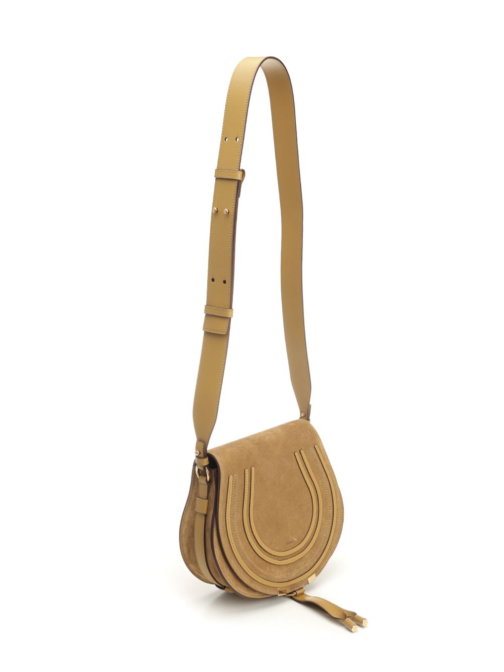 Chloe' Saddle Marcie Crossbody Bags - Marrone | 8a3c02ff25a73c4d7253cd698ae51dcbbd0fb6bf