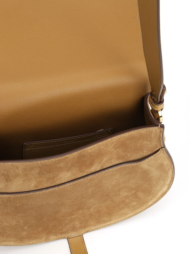 Chloe' Saddle Marcie Crossbody Bags - Marrone | f56c9e76e1cb3282c0f4b6a0a95974e0e82c3779