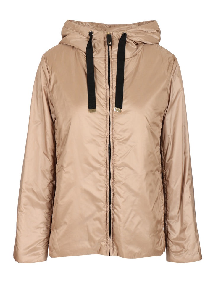 Max Mara The Cube Padded Jacket With Hood Coats - Grey | dc8937f5f27c2cfc0ff09e020f500a0eda9e6070