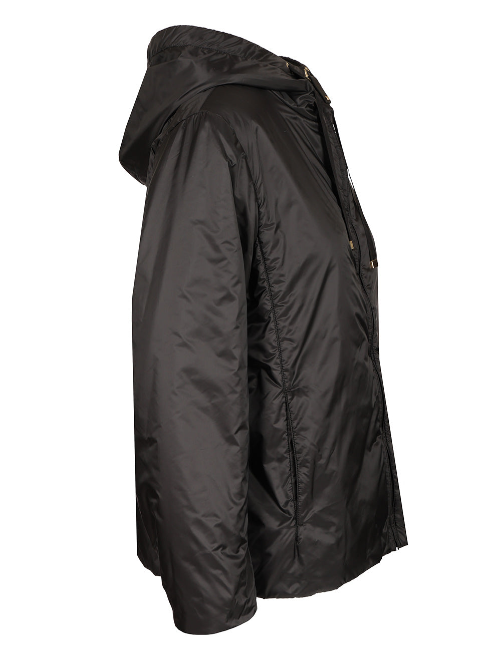 Max Mara The Cube Padded Jacket With Hood Coats - Nero | 01df320fc4390cffc3feda5fa3f0105c36886909