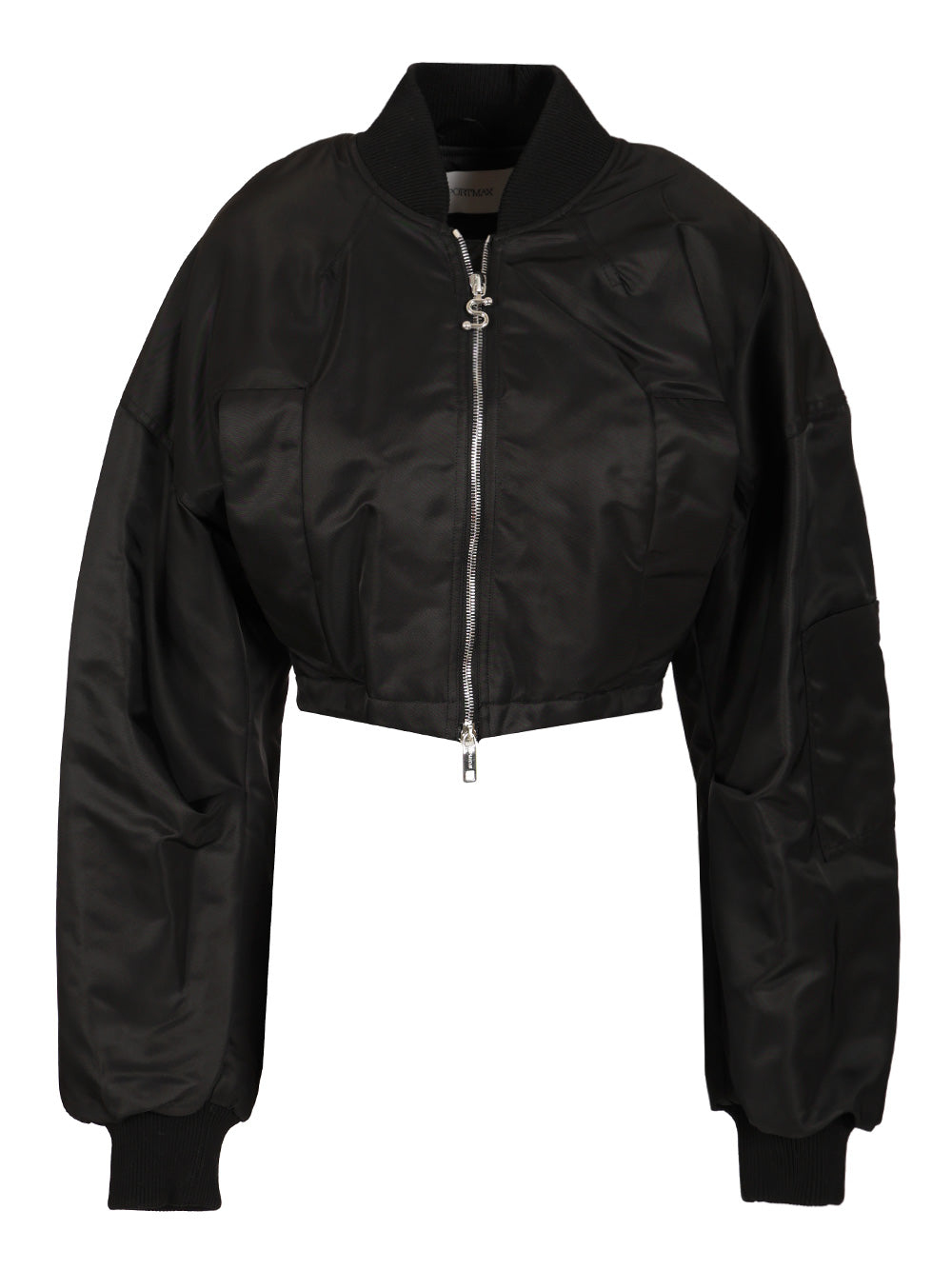 Sportmax Water-Repellent Twill Bomber Jacket Giacche - Nero | 0d5588210fa9983119a8387f0e4ae68c8d1a770d