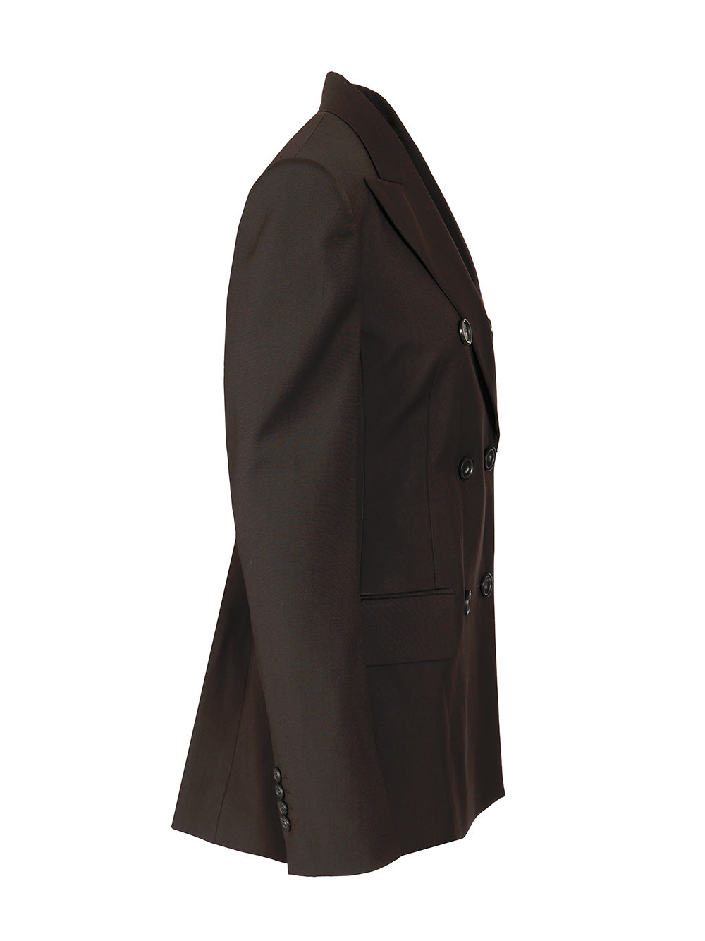 Sportmax Double-Breasted Tailored Blazer Giacche - Marrone | 750c00bf485c5754f6f112c740a4c71fa586b754