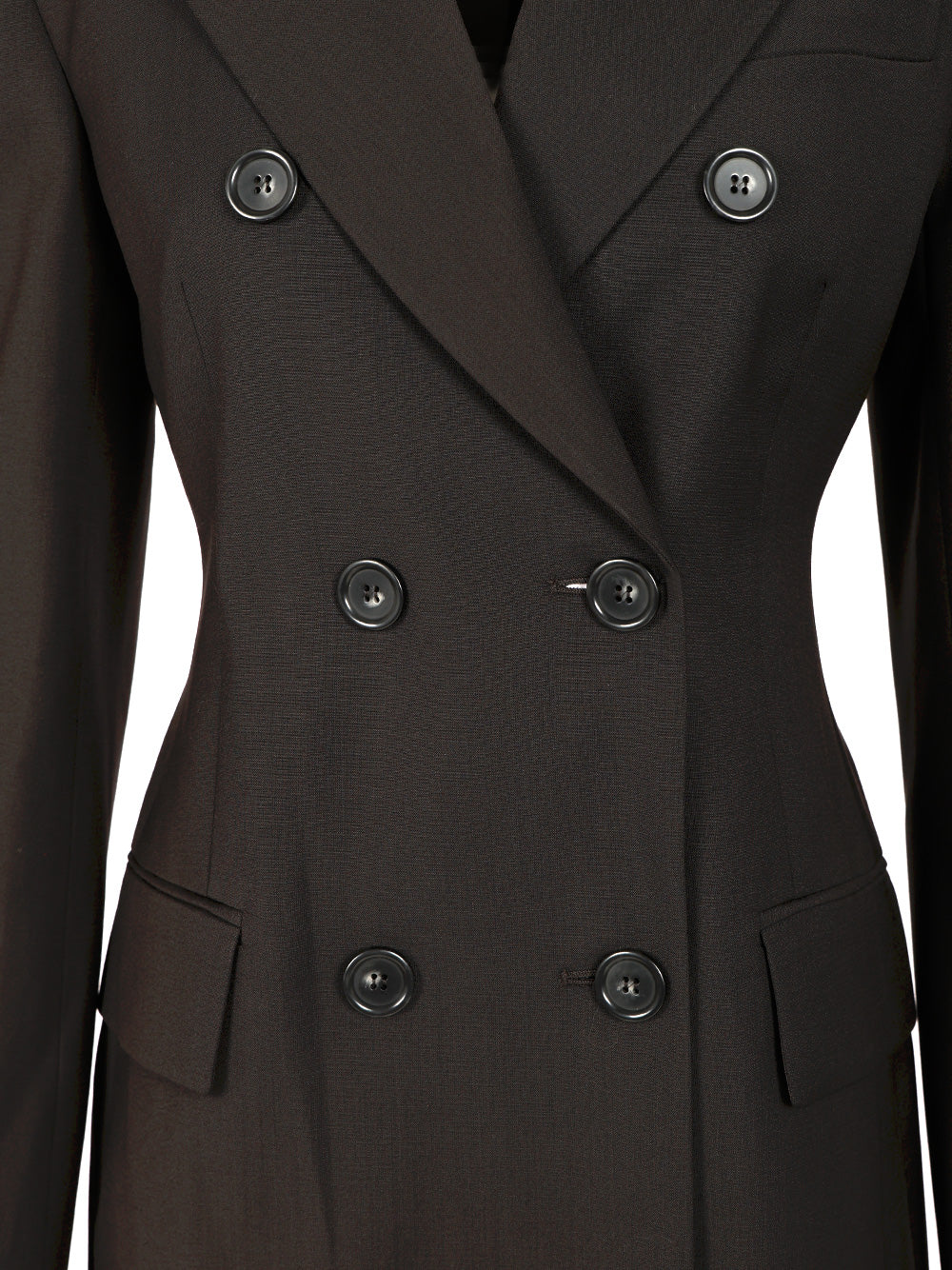 Sportmax Double-Breasted Tailored Blazer Giacche - Marrone | df712965f6469585a149dc2680daee8700e8c18f