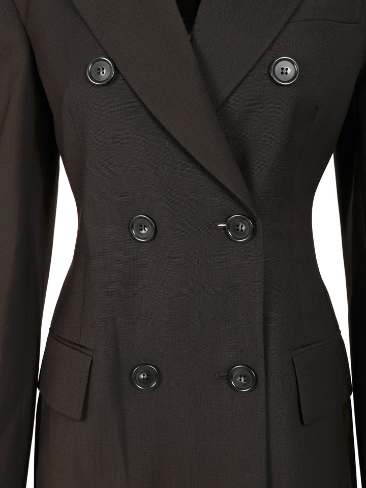 Sportmax Double-Breasted Tailored Blazer Giacche - Marrone | df712965f6469585a149dc2680daee8700e8c18f
