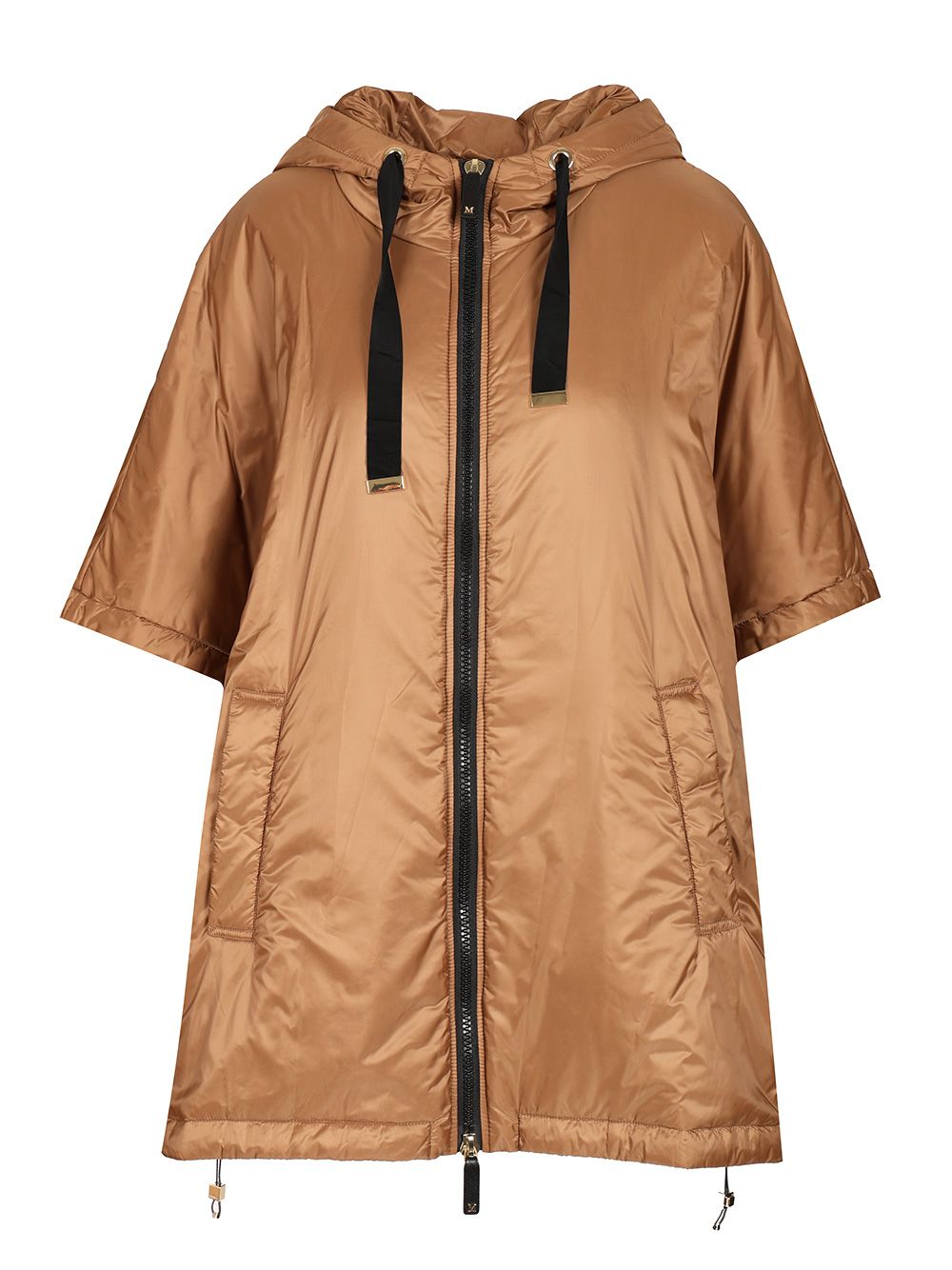 Max Mara The Cube Padded Cape With Hood Coats - Marrone | 00e4349530eaa7f998b4ccb973382edb18f86e17