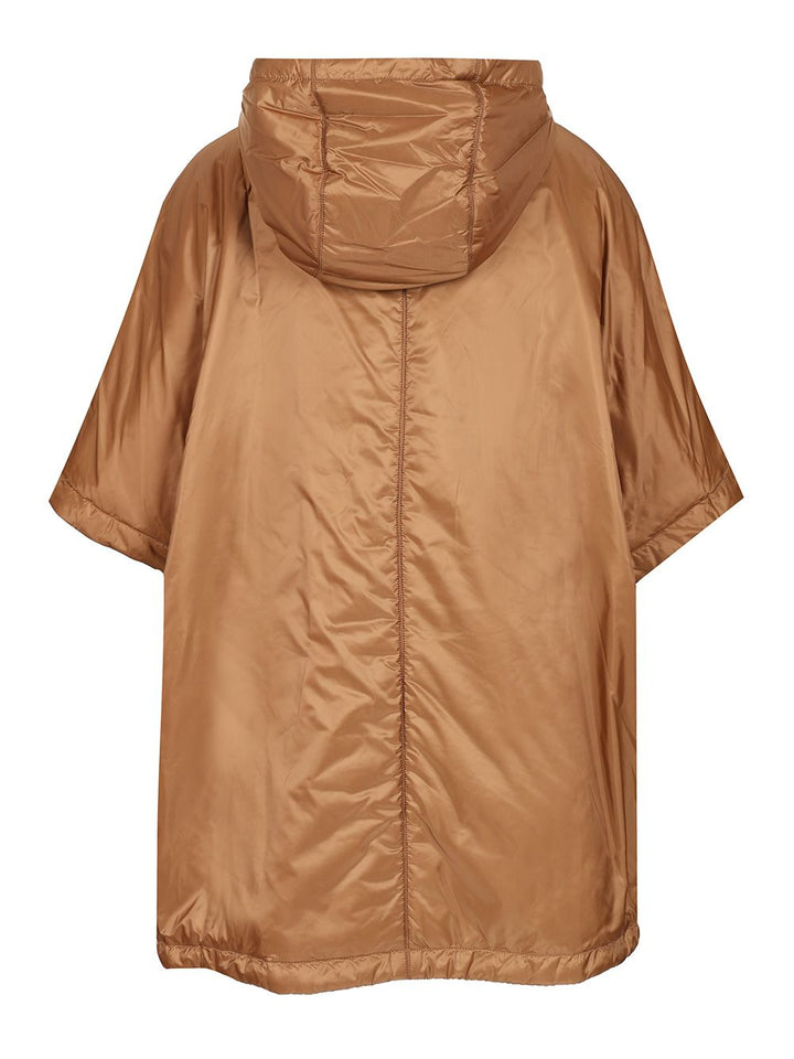 Max Mara The Cube Padded Cape With Hood Coats - Marrone | 0b7b1aef25e7127d8e742c7aac2d82a3b9b1758d