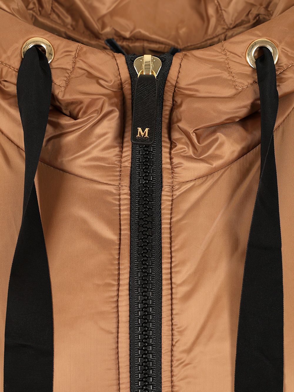 Max Mara The Cube Padded Cape With Hood Coats - Marrone | cbf1a353afdb045b48f7e032bd169d252a90da07