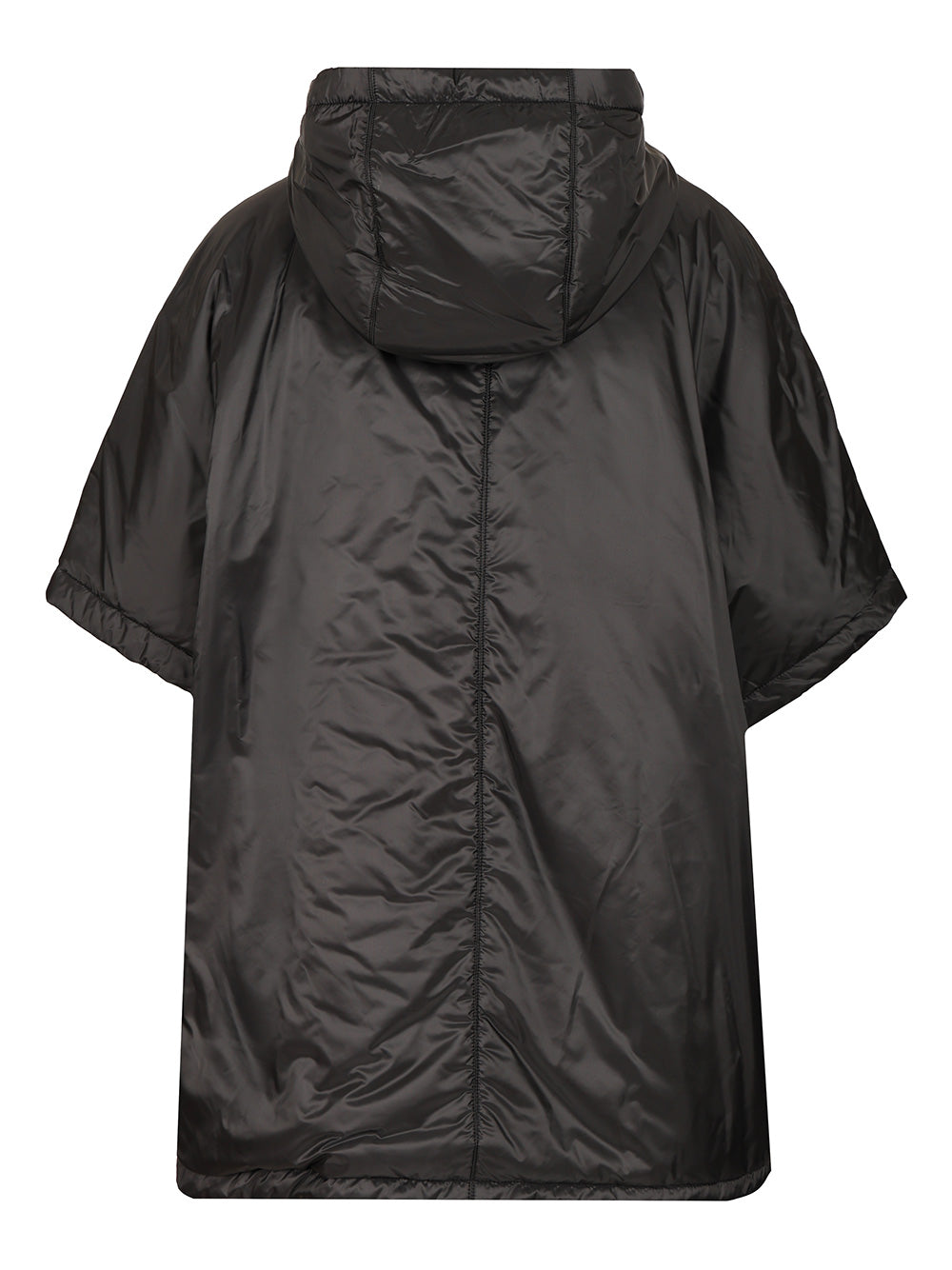 Max Mara The Cube Padded Cape With Hood Coats - Nero | d2dac950d71c99506b15b9a15e939e0471b5ab17