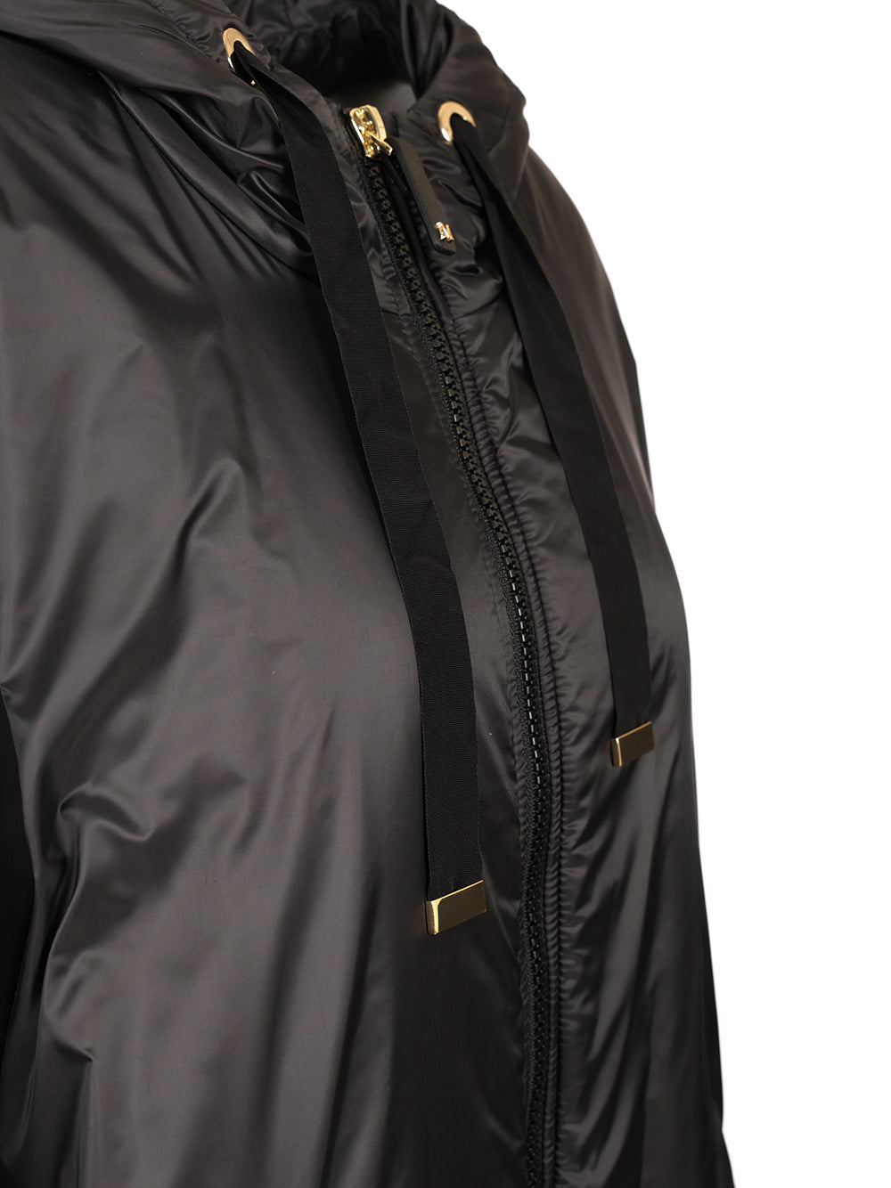 Max Mara The Cube Padded Cape With Hood Coats - Nero | 833719dd7e4ac7a62c9145bb127a08f558d6a87c