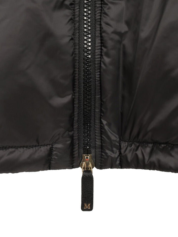 Max Mara The Cube Padded Cape With Hood Coats - Nero | 1a384e640178536c8111b02cd574def81f39c4bd