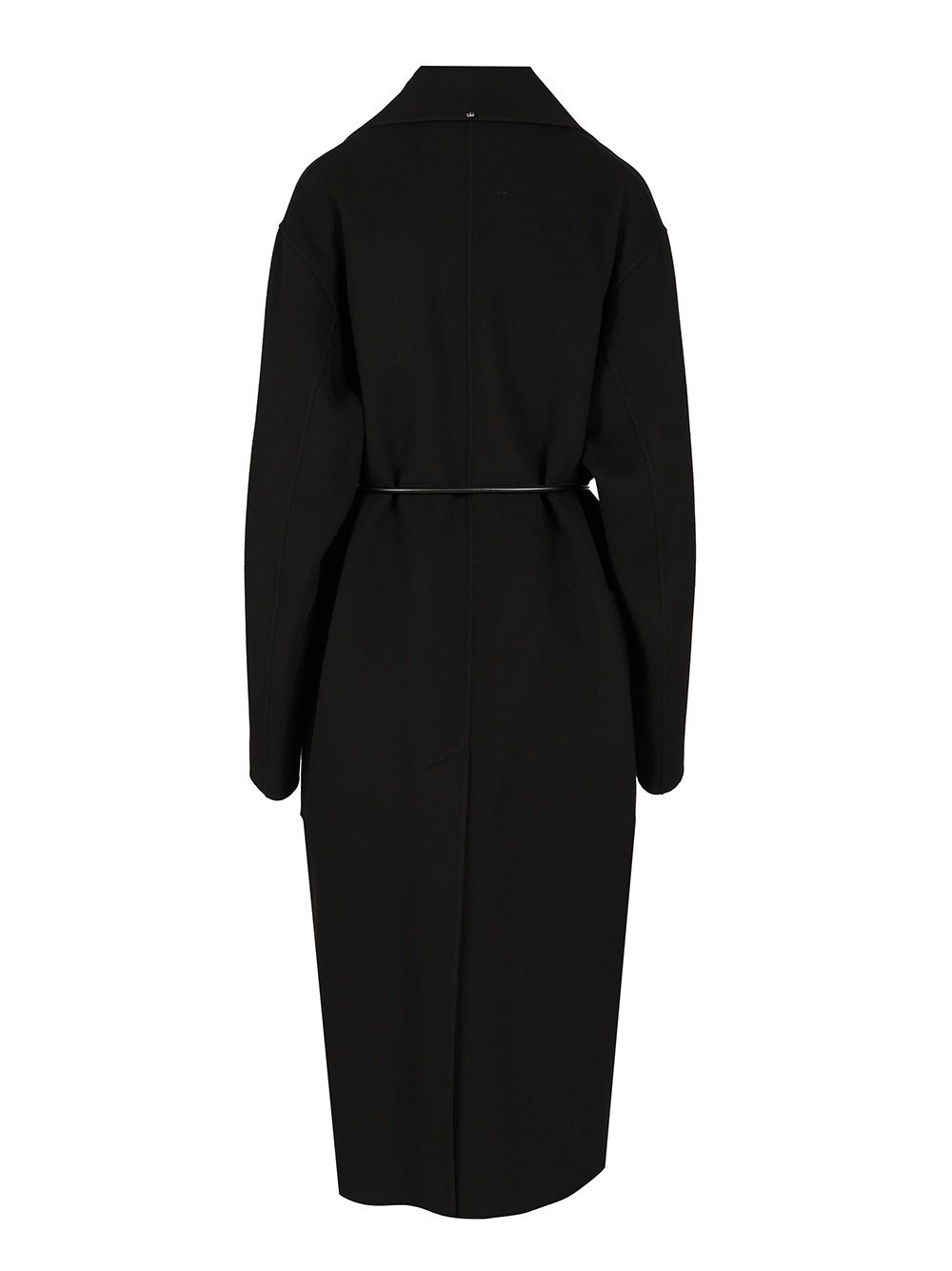 Sportmax Double Wool Dressing Gown Coat Coats - Nero | 025cebe6b2659c75426684864211a0d16aaa910e