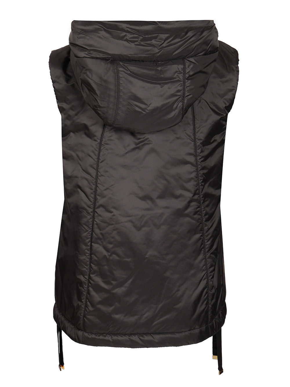 Max Mara The Cube Padded Gilet With Hood Coats - Nero | 656f8b599abeb9d4051b6a0f470ad35aaa5eace6