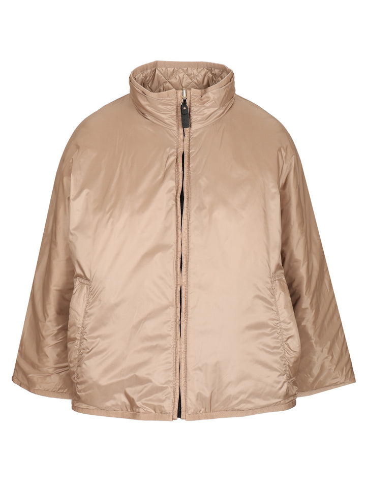 Max Mara The Cube Reversible Water-Repellent Canvas Cape Coats - Grey | d618f33cd901847280fb5179de1c55710c0f5f37