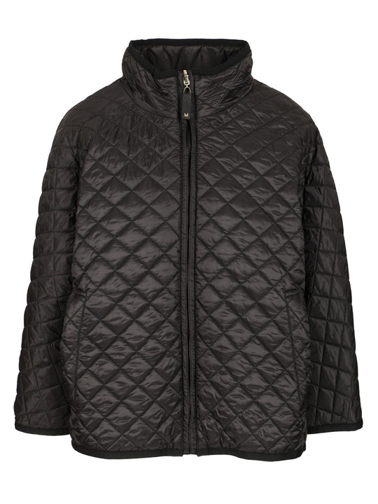 Reversible Water-Repellent Canvas Cape Coats Nero