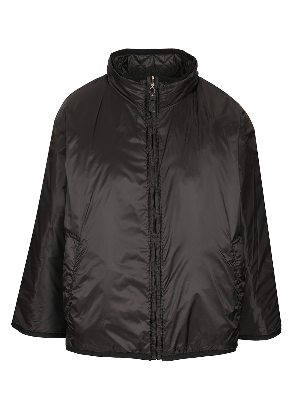 Max Mara The Cube Reversible Water-Repellent Canvas Cape Coats - Nero | ac21e233ec79a7ac5d341f093794d7a1d92a83bb