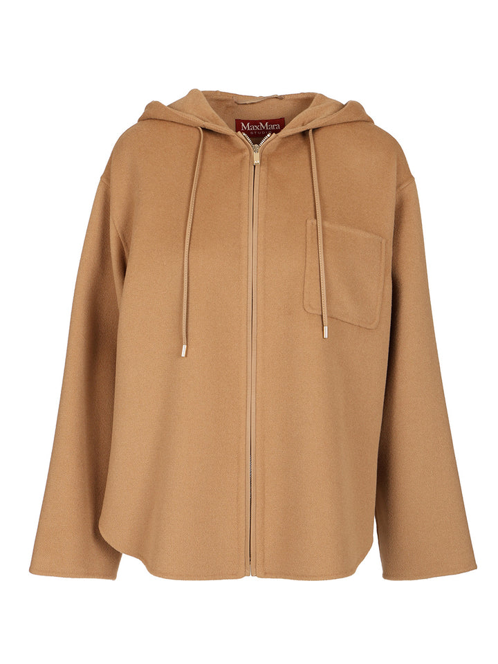 Max Mara Studio Wool, Cashmere And Silk Sweatshirt Giacche - Beige | 57b7470023a73571212d20fb7ac201e51a0fc479