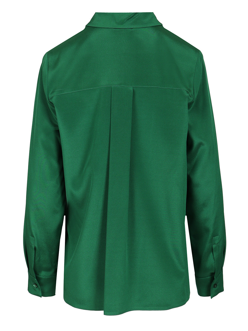 Max Mara Stretch Silk Cady Shirt Shirts - Verde | 5c72baa72914a2cd68fc7b54455e44d5b753882d