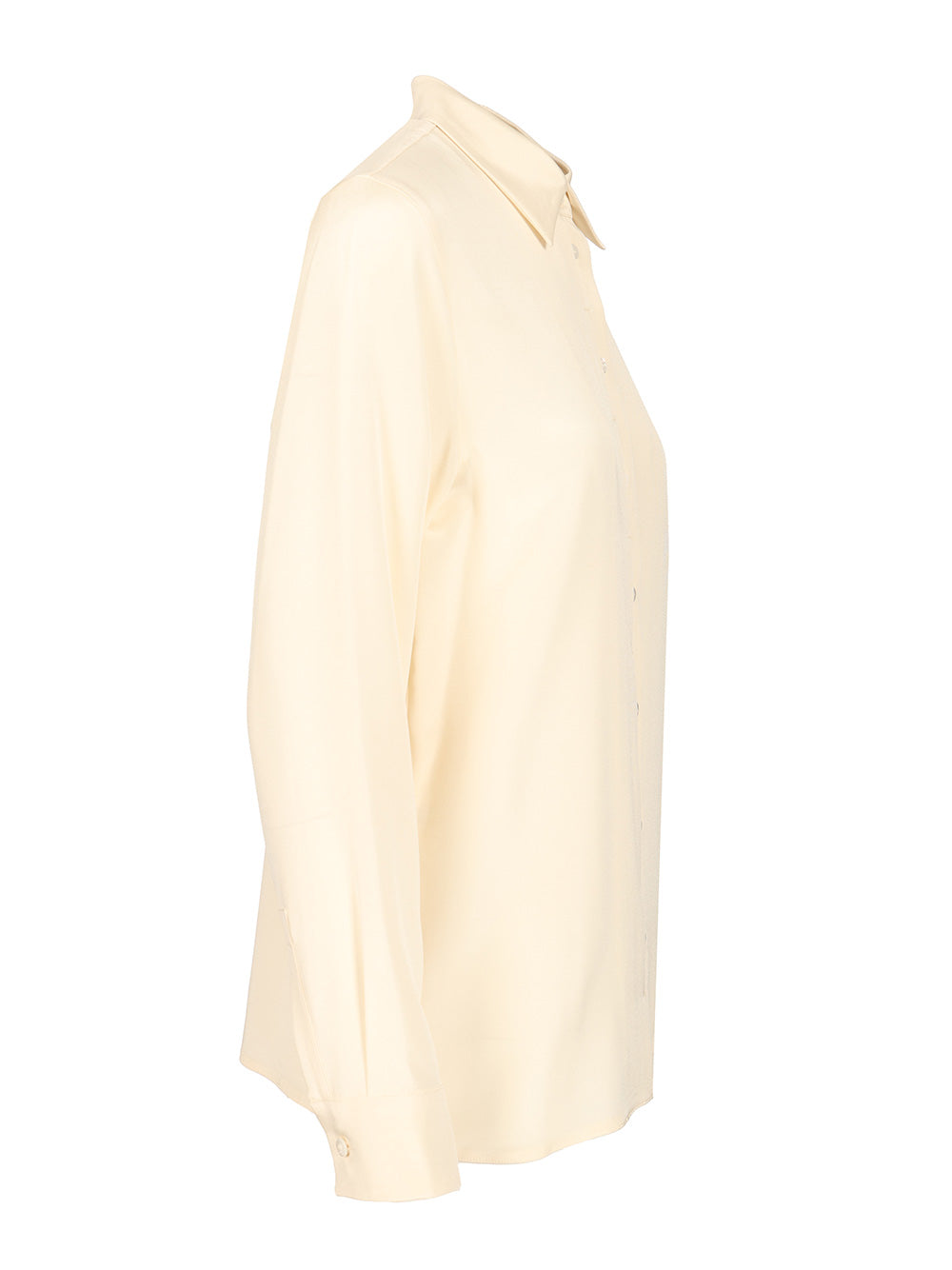 Max Mara Stretch Silk Cady Shirt Shirts - Bianco | 8df770e3279392c22bad61519ddf1ff923dfcdca