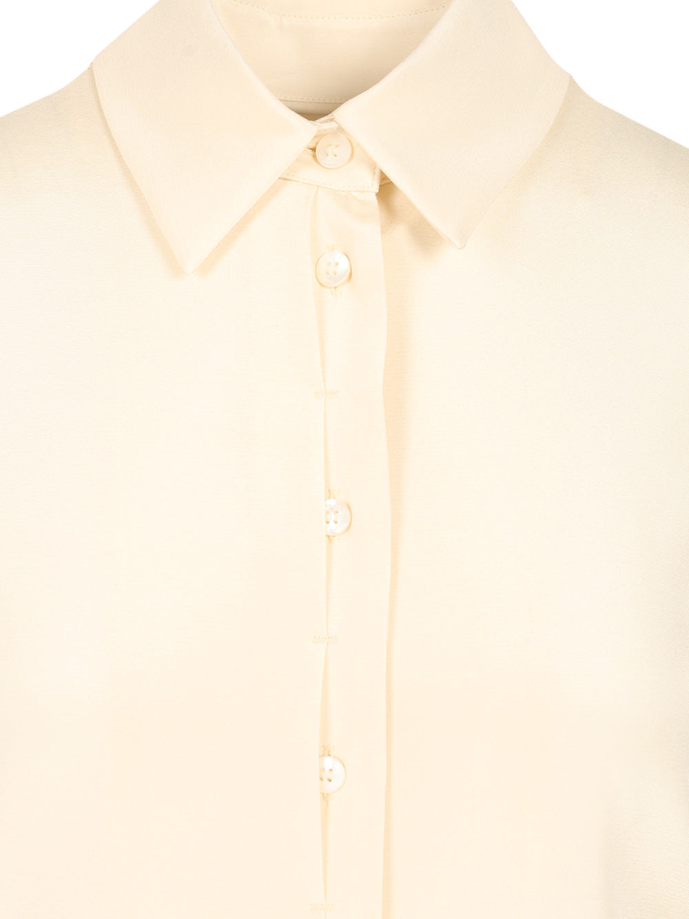 Max Mara Stretch Silk Cady Shirt Shirts - Bianco | 062d7a873afb9b9846b2a61342a8466368485526