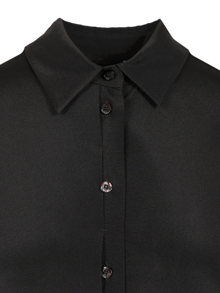 Max Mara Stretch Silk Cady Shirt Shirts - Nero | 9dfc12301ce7642ab679b9a842690ee182cb7f70
