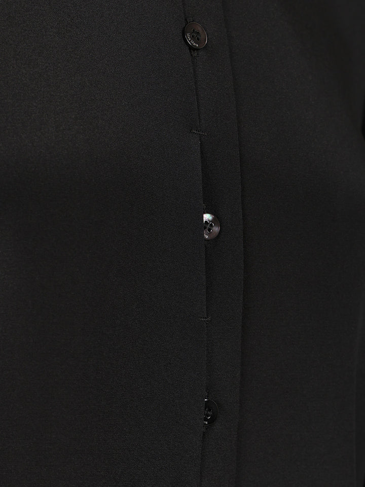 Max Mara Stretch Silk Cady Shirt Shirts - Nero | 7f92cf7c2dd430104bc1b55ec1baf997f16c5a27