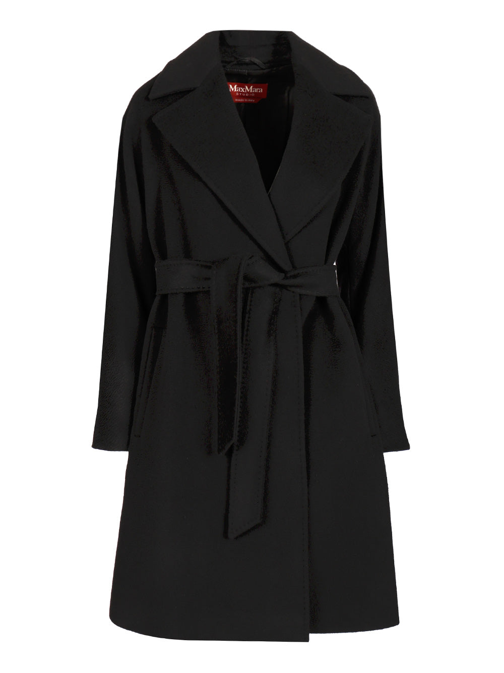 Max Mara Studio Wool Dressing Gown Coat Coats - Nero | d27ff8eef1ae4a9370a50f902315bb26f927d5ff
