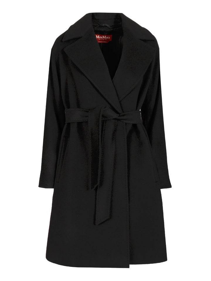 Max Mara Studio Wool Dressing Gown Coat Coats - Nero | d27ff8eef1ae4a9370a50f902315bb26f927d5ff