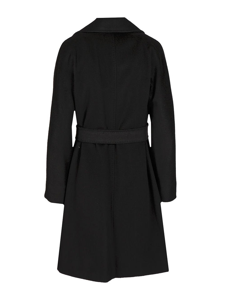 Max Mara Studio Wool Dressing Gown Coat Coats - Nero | ff95f60ec6ca55569c6c95e00c9e30fa65e158fe