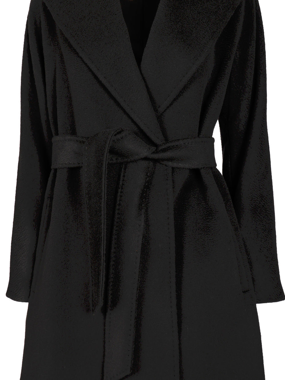 Max Mara Studio Wool Dressing Gown Coat Coats - Nero | 705d9c0d77c51986c6083cd45e6f7fa743edb1b0