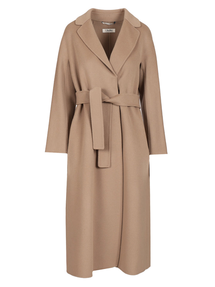 'S Max Mara Wool Drap Midi Coat Coats - Grey | f63320c2c022a8f0baed2138a8d6992609ec406e