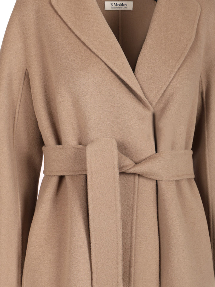 'S Max Mara Wool Drap Midi Coat Coats - Grey | 51dc1dce1556e2c01c1e30af40563ac954923ffe