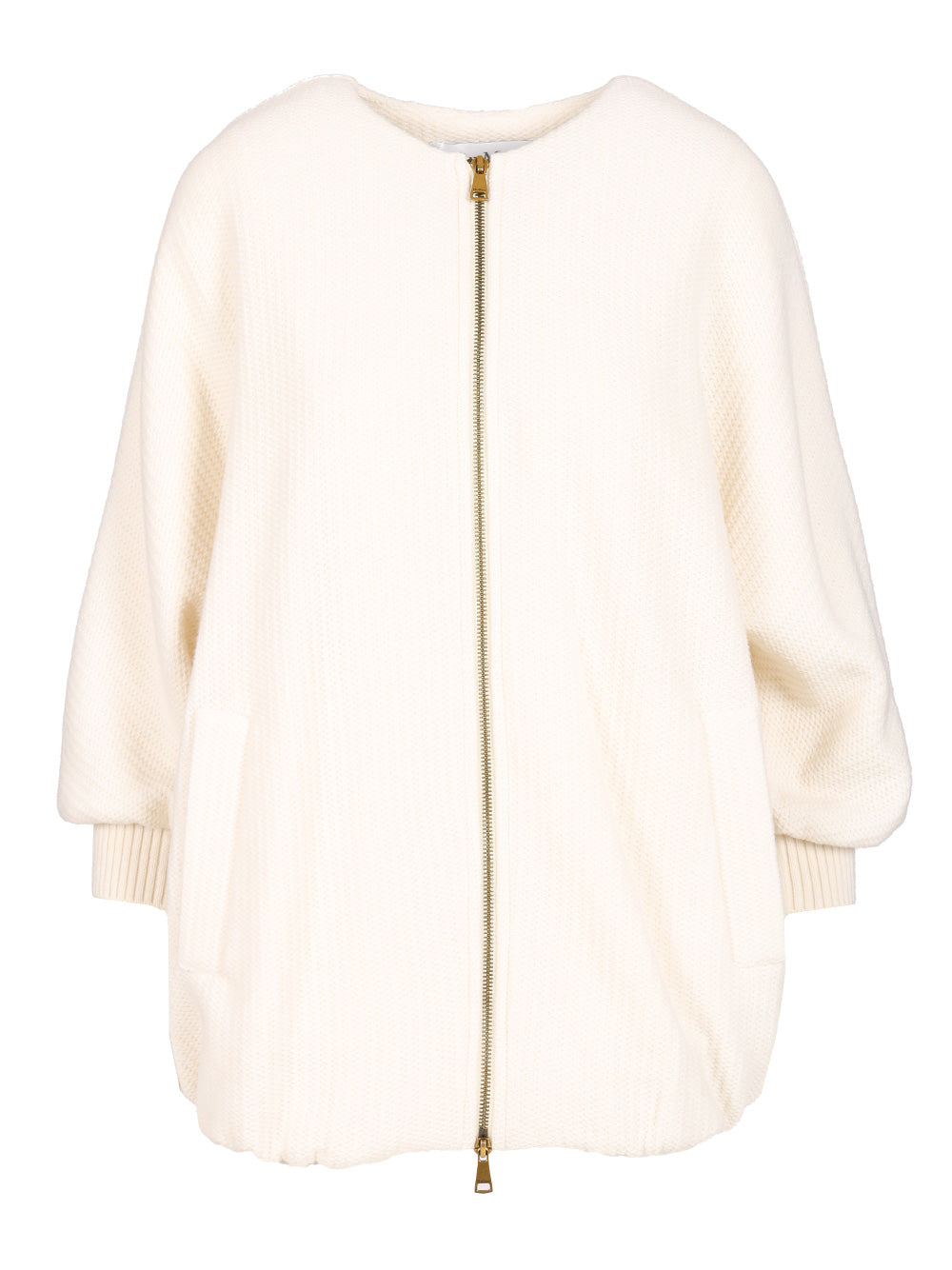 Max Mara Wool And Cashmere Knitted Jacket Giacche - Bianco | 85aa1507c0b8d3bd3d5893ba943484dfd33a2433