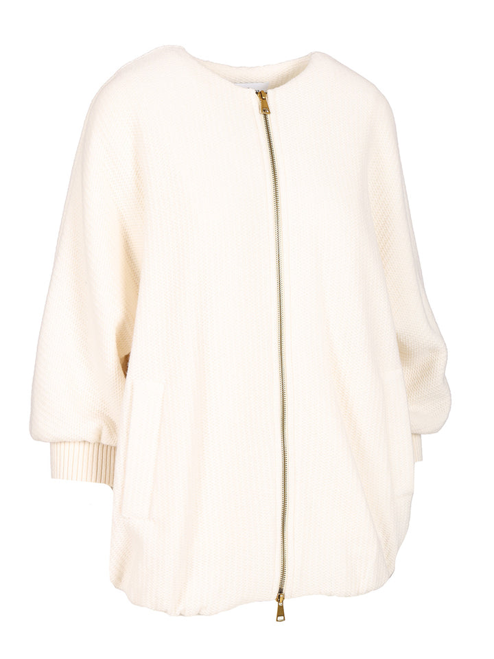 Max Mara Wool And Cashmere Knitted Jacket Giacche - Bianco | 908cb3780bb5a8742b5ebe8304ff829827d7aa20