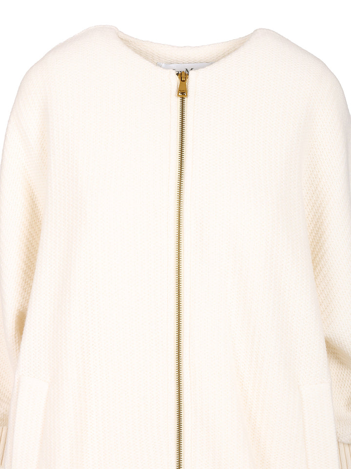 Max Mara Wool And Cashmere Knitted Jacket Giacche - Bianco | ac04caa5ba574a142702c2763b5863bfb0140cce