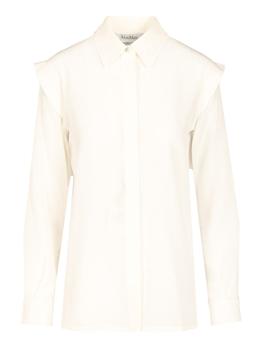 CrêPe De Chine Shirt Shirts Bianco