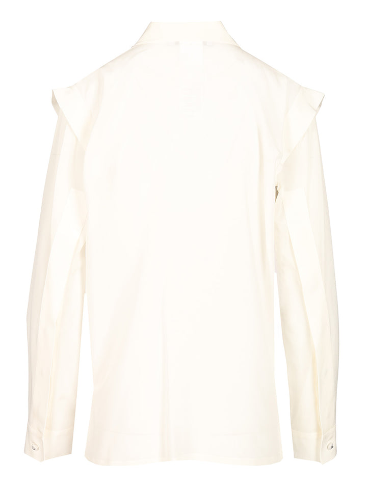 Max Mara Crêpe De Chine Shirt Shirts - Bianco | 8d29d28a14ec790b2867bb32f4dd798771e2327e