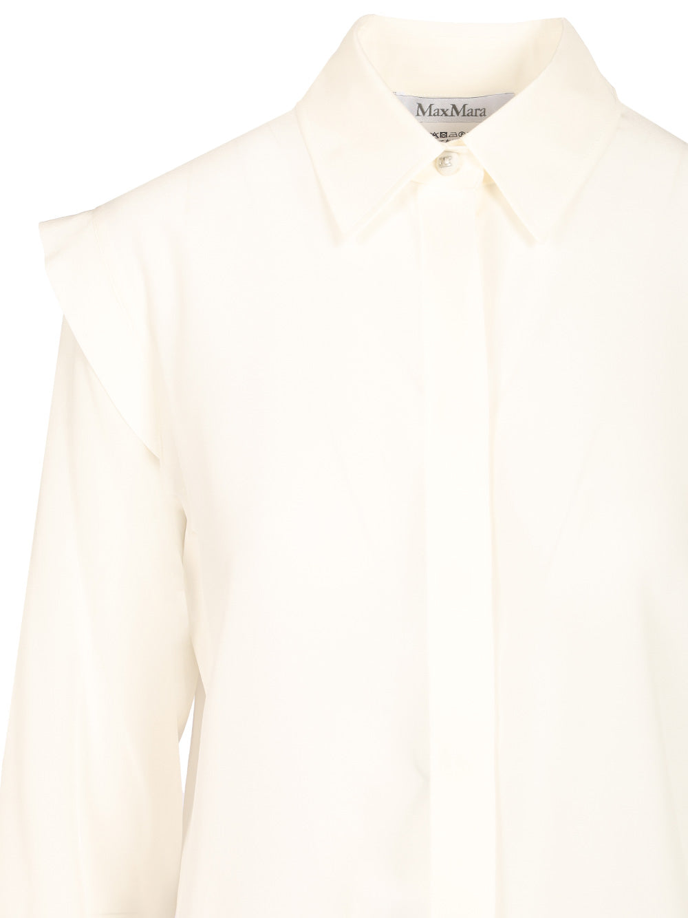 Max Mara Crêpe De Chine Shirt Shirts - Bianco | b327acc8413e7d144e5933084c921e1e76ca6957