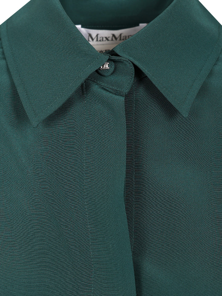 Max Mara Crêpe De Chine Shirt Shirts - Verde | acb95c42062c40b9cbecb524d7a384dbf9715f68