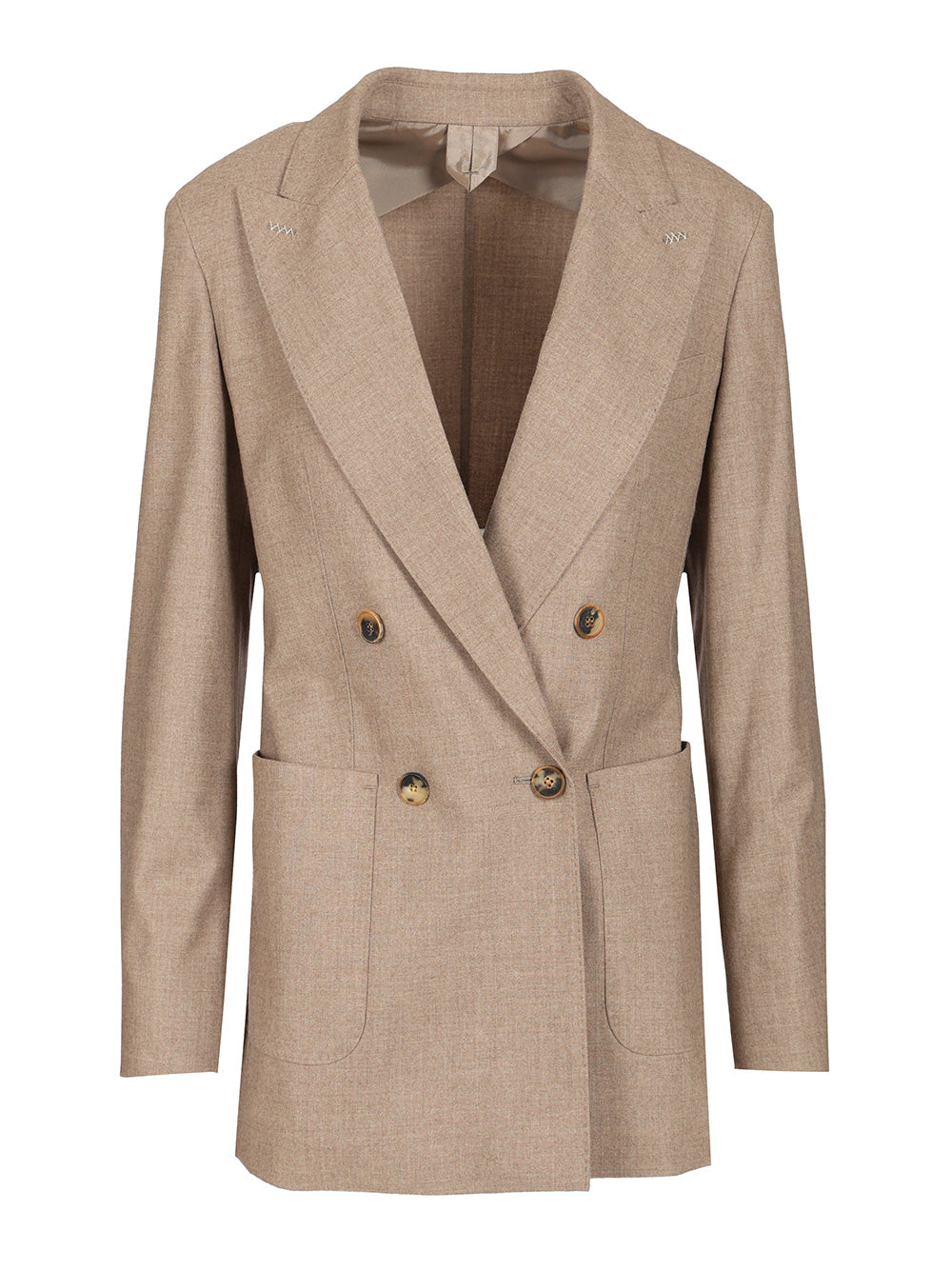 Max Mara Double-Breasted Cashmere Blazer Giacche - Marrone | 361eca7821d0b6e66318927c5961568aecf783b5