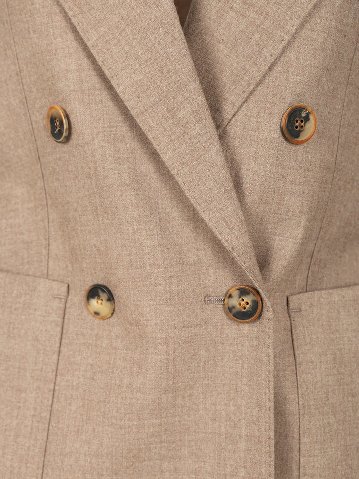 Max Mara Double-Breasted Cashmere Blazer Giacche - Marrone | a418fce2b8f57104352abaa7018da5fdd1fc052b