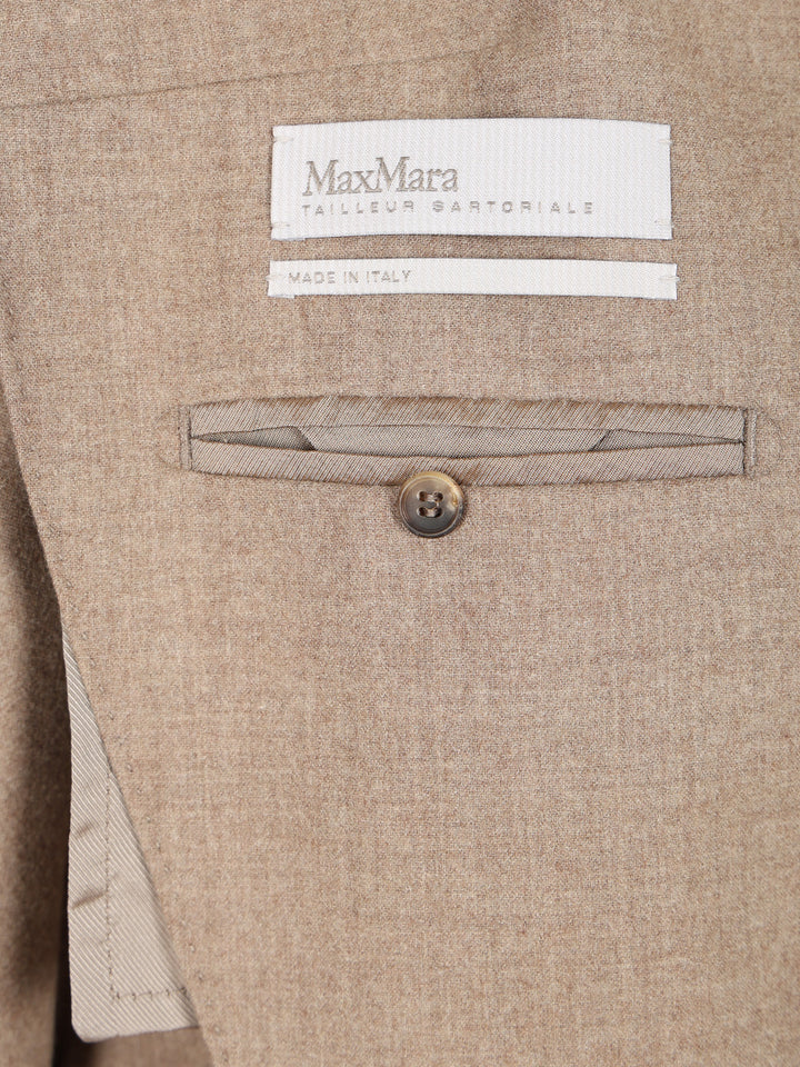 Max Mara Double-Breasted Cashmere Blazer Giacche - Marrone | dd58d5e448bb97394c4dc9d64cba538f8f61b628