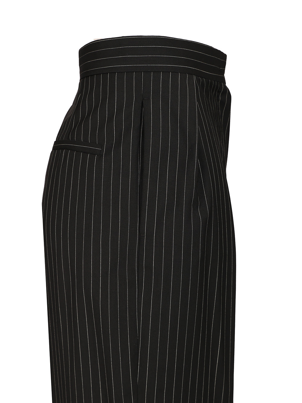 Max Mara Carrot  In Wool Canvas Trousers - Nero | 4ff56166b2c2416d71fe78f6fbbe593f49912c31