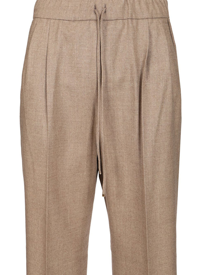 Max Mara Stretch Cashmere Trousers - Marrone | 0a96b130e6b861b40198550bb7e4b8f9324f11f3