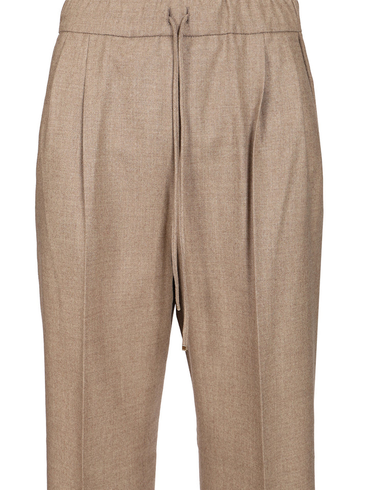 Max Mara Stretch Cashmere Trousers - Marrone | b0ae8daf289859ab94c5eaaf53254a337c84e61e