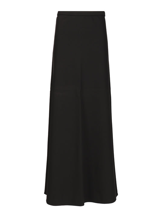 Long Viscose Skirt Gonne Nero
